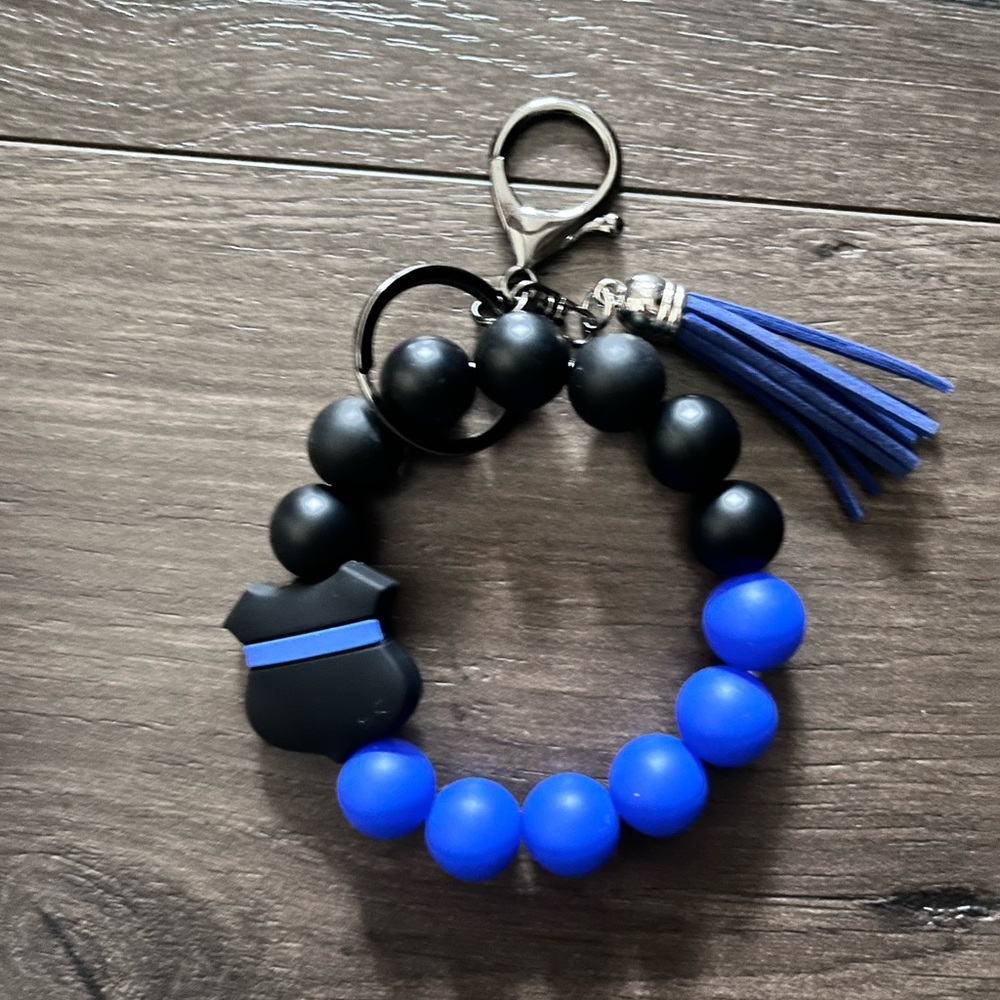 Thin Blue Line keychain